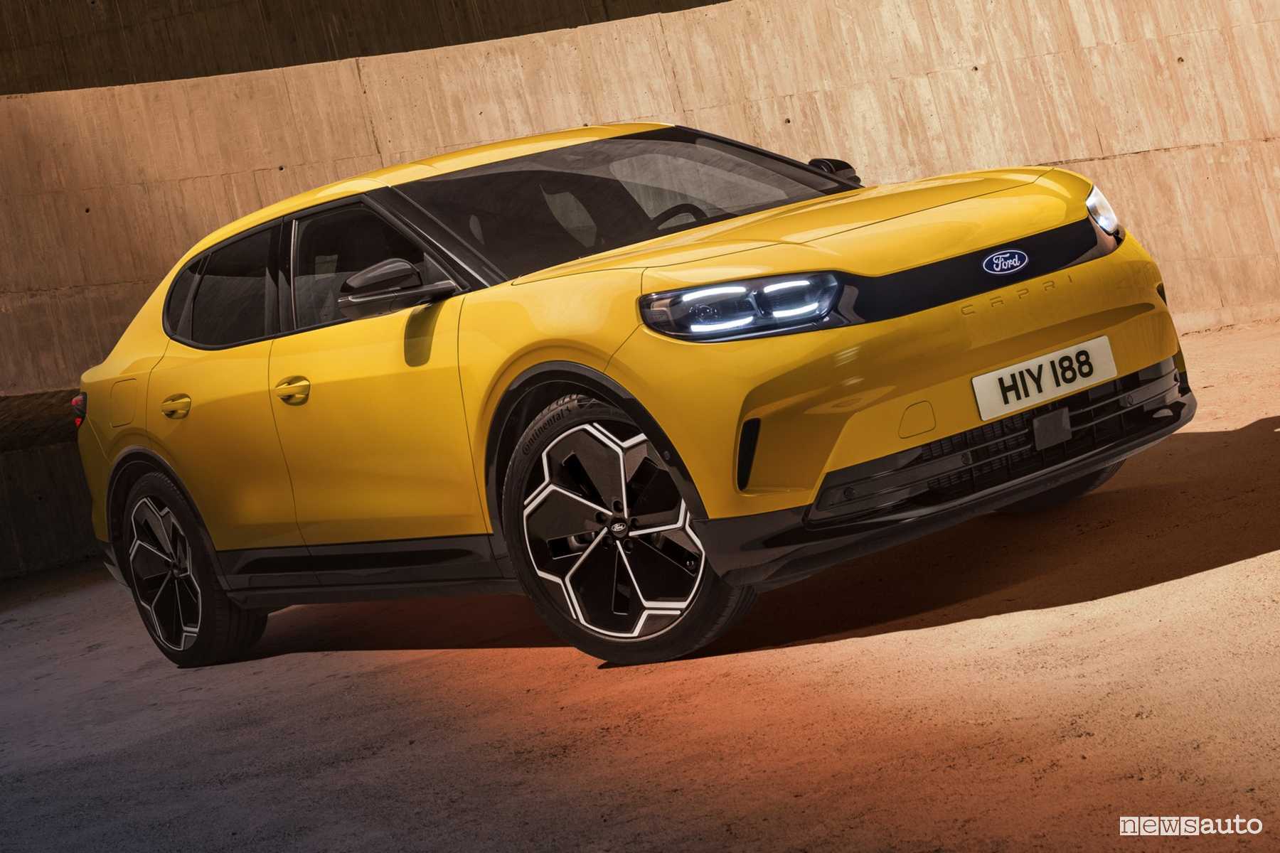 Nuova Ford Capri anteriore 3/4