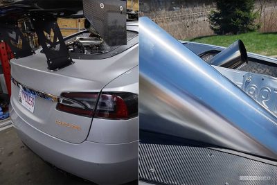 Tesla model S, installazione del motore diesel