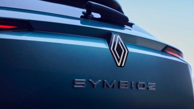 Renault Symbioz Blu logo portellone posteriore