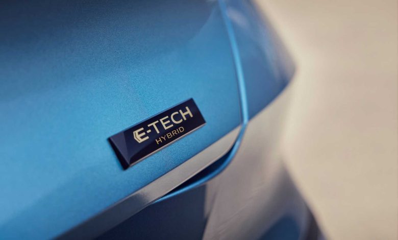 Renault Symbioz Blu logo E-Tech Hybrid