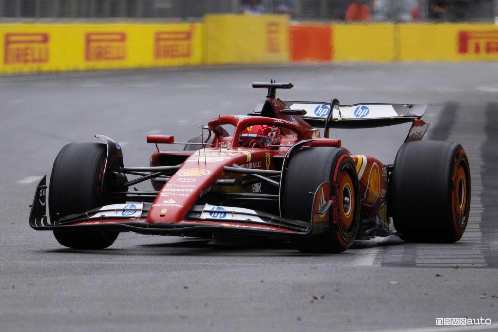 Qualifiche pole position Azerbaijan Formula 1 Charles Leclerc Ferrari