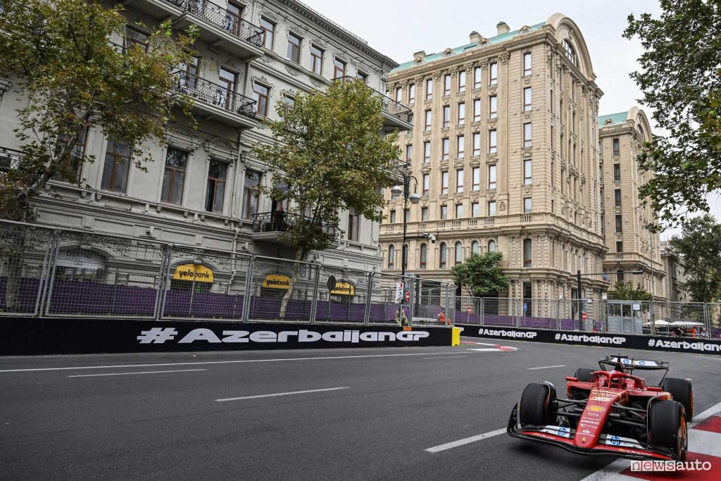 Qualifiche pole position Azerbaijan Formula 1 Charles Leclerc Ferrari