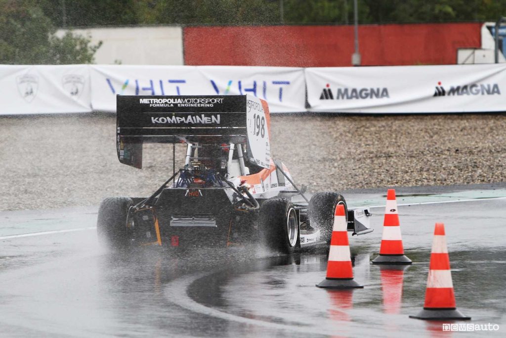 Formula SAE Italy 2024 single-seater on the track