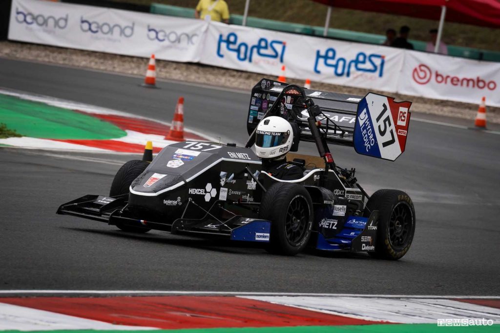 Formula SAE Italy 2024 single-seater on the track