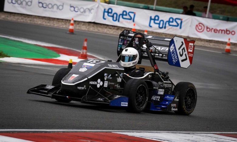 Formula SAE Italy 2024 monoposto in pista