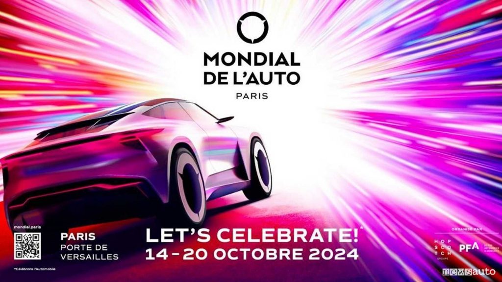 Locandina Salone di Parigi 2024, "Mondial de l'Auto"