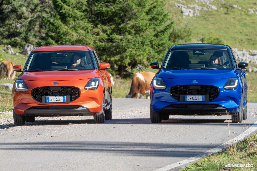 Suzuki Swift Hybrid 4x4 su strada