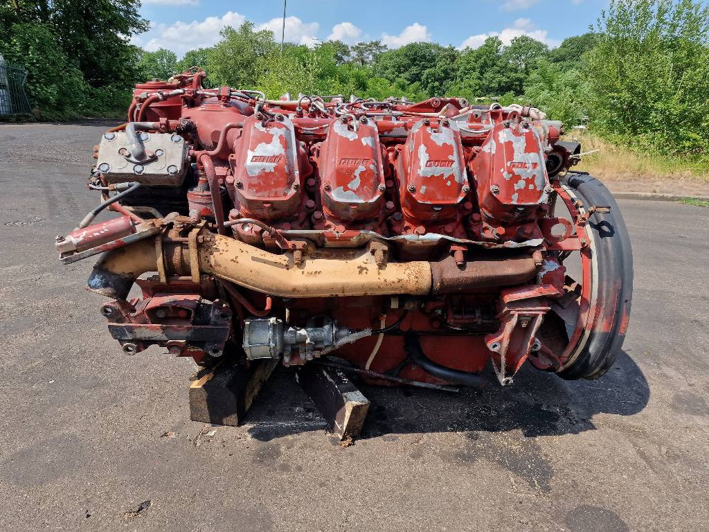 Original Fiat engine mounted on the Iveco Turbostar V8