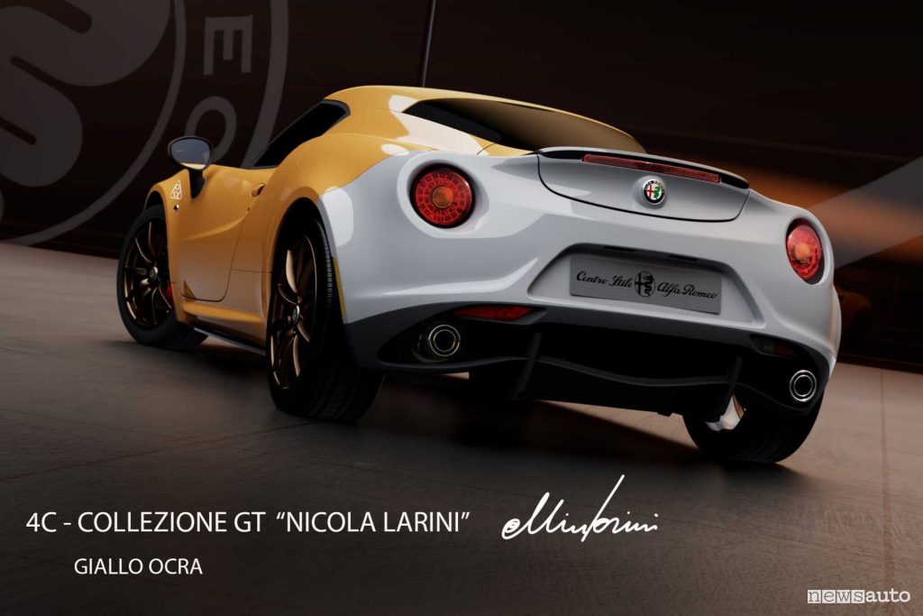 Alfa Romeo 4C collezione Nicola Larini Giallo Ocra