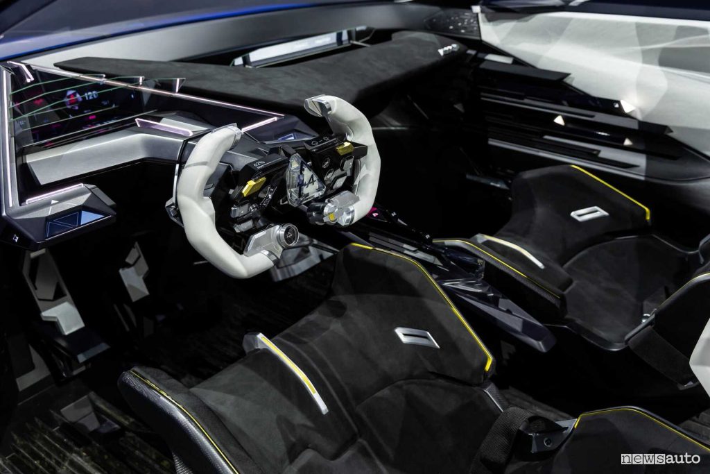 Alpine A390_β volante abitacolo