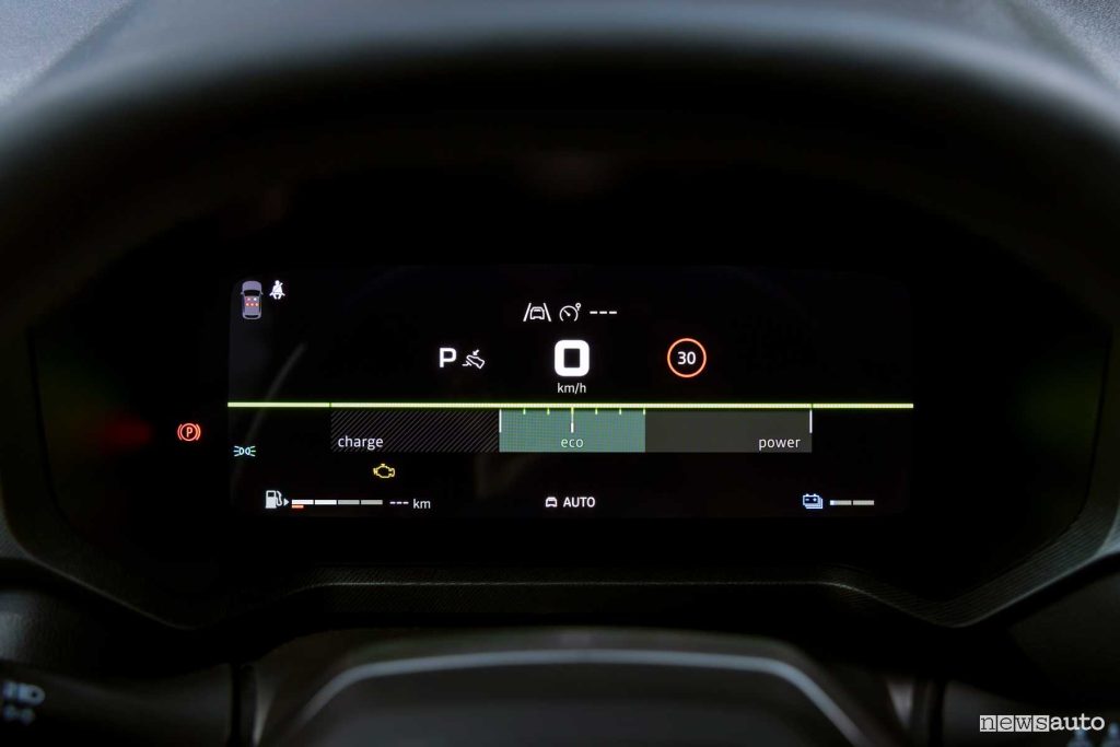 New Dacia Bigster Journey instrument cluster display