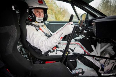 Miki Biasion al volante della Lancia Ypsilon Rally4 HF