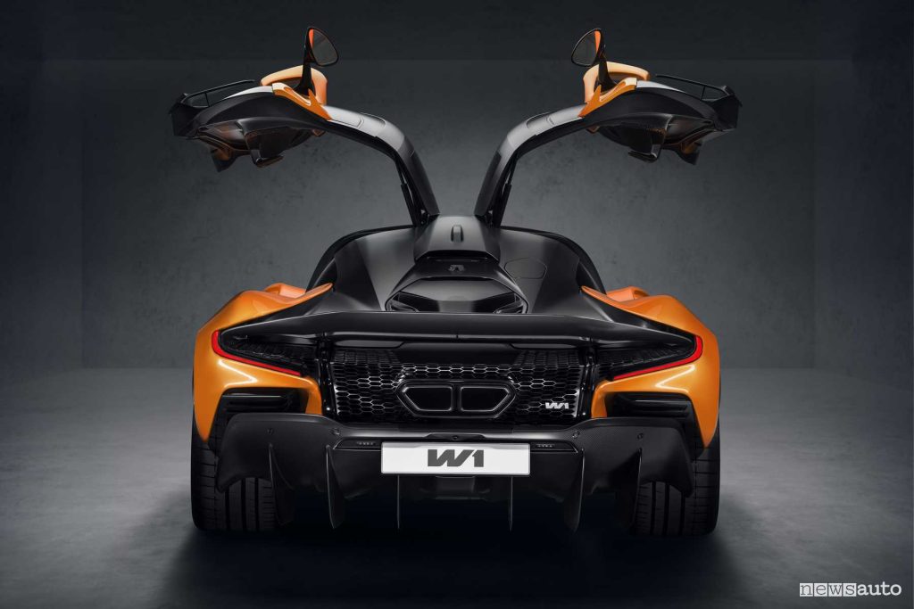 McLaren W1 gull wing door opening