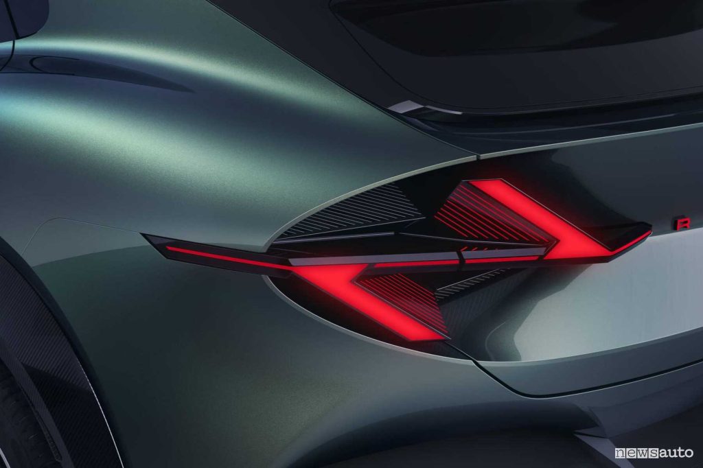 Renault Emblème concept faro posteriore firma luminosa