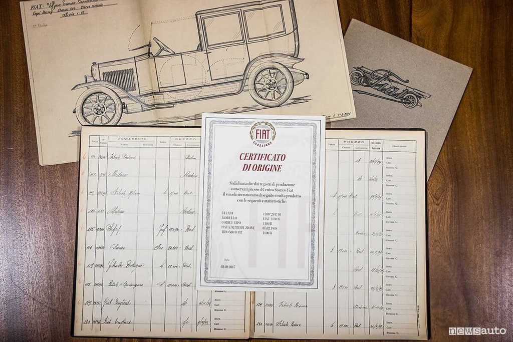 Certificato di Origine auto storiche Fiat e Abarth