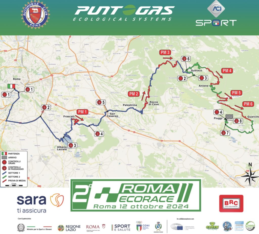 Mappa, percorso Roma Eco Race 2024