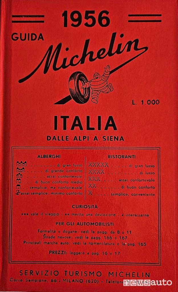 Cover storica della Guida Michelin del 1956