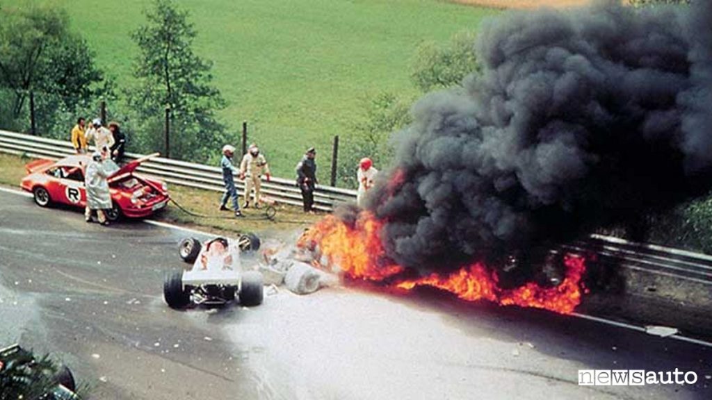 incidenti f1, Storico incidente di Niki Lauda all'Inferno Verde