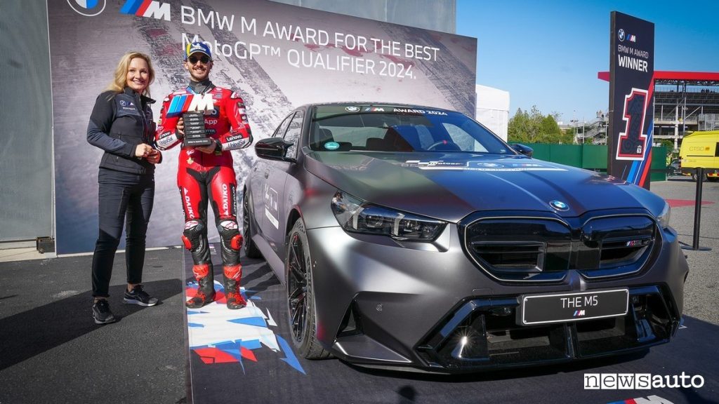 Francesco Bagnaia, vincitore del BMW M Award 2024