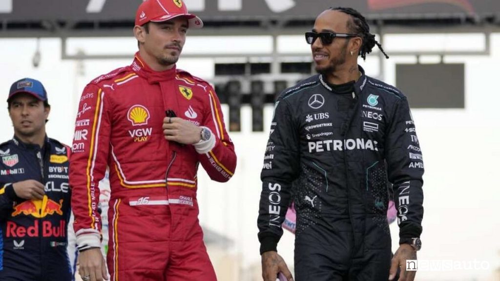 Lewis Hamilton e Charles Leclerc piloti Ferrari F1 2025