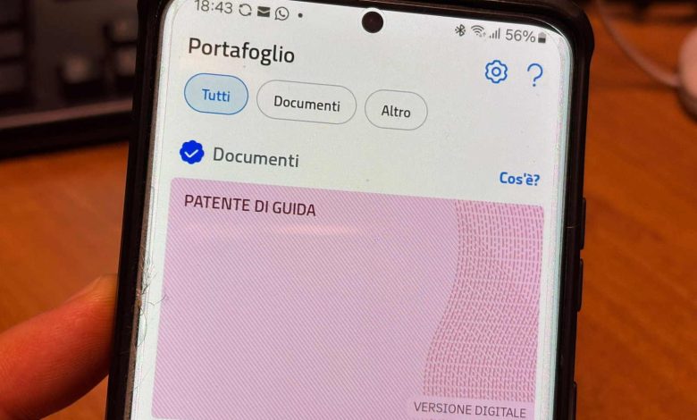 patente di guida digitale io