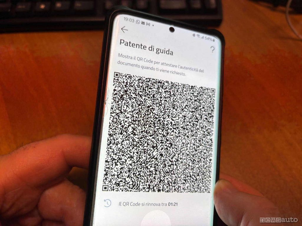 QR code generato cliccando sul pulsante “Mostra Certificato di Autenticità“ in fondo al documento