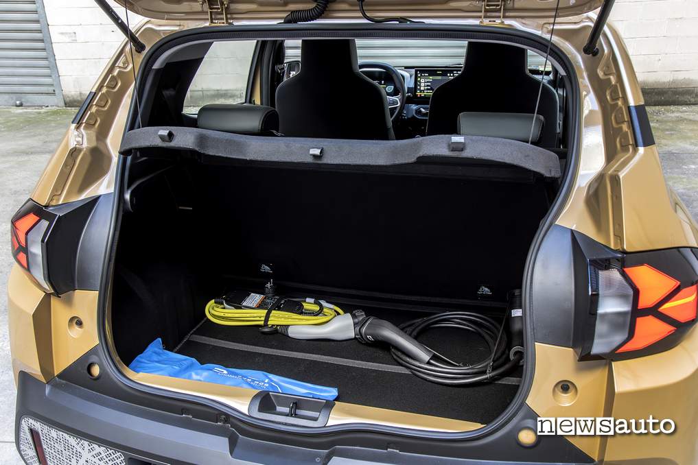 Dacia Spring 2025 bagagliaio
