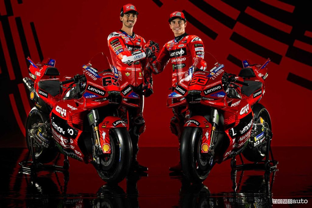 Team ufficiale della Ducati nel 2025 schiera Francesco Bagnaia e Marc Márquez