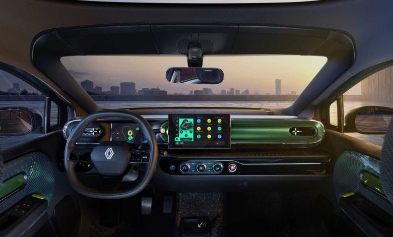 Renault Twingo E-Tech Electric Prototype plancia abitacolo