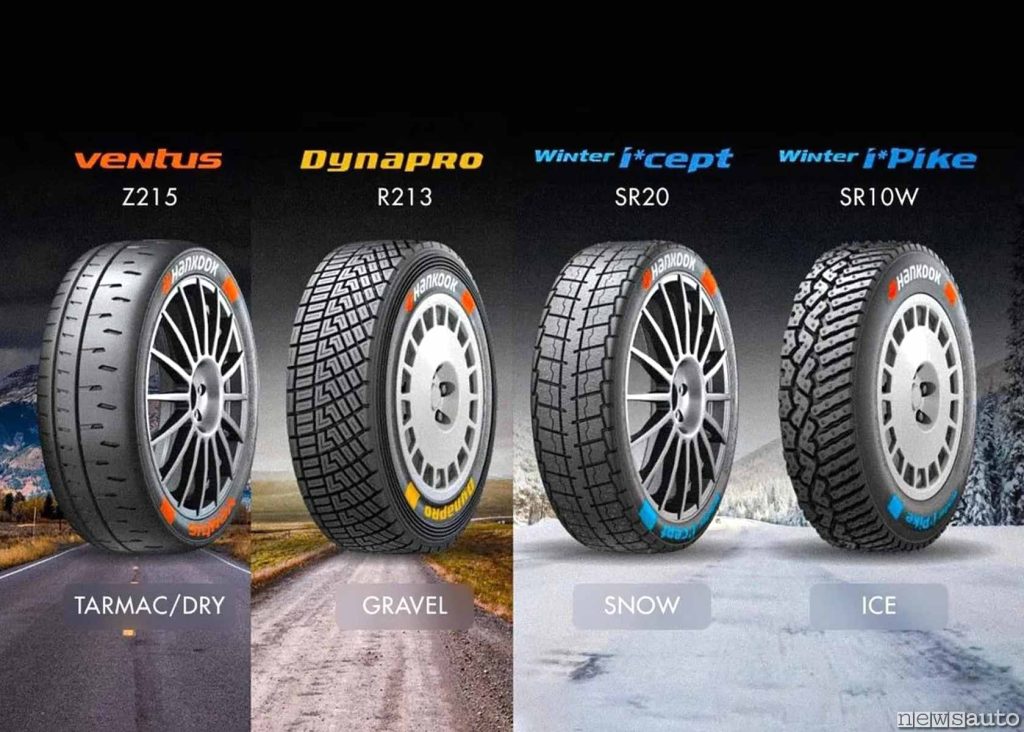 Hankook pneumatici per la neve (Winter i*cept SR20) e pneumatici con chiodi speciali per ghiaccio (Winter i*Pike SR10W)