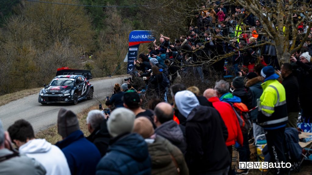 Sebastien Ogier e Vincent Landais durante il Rallye Monte-Carlo 2025