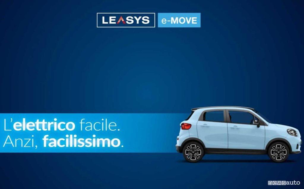 Locandina offerta noleggio Leasy e-Move