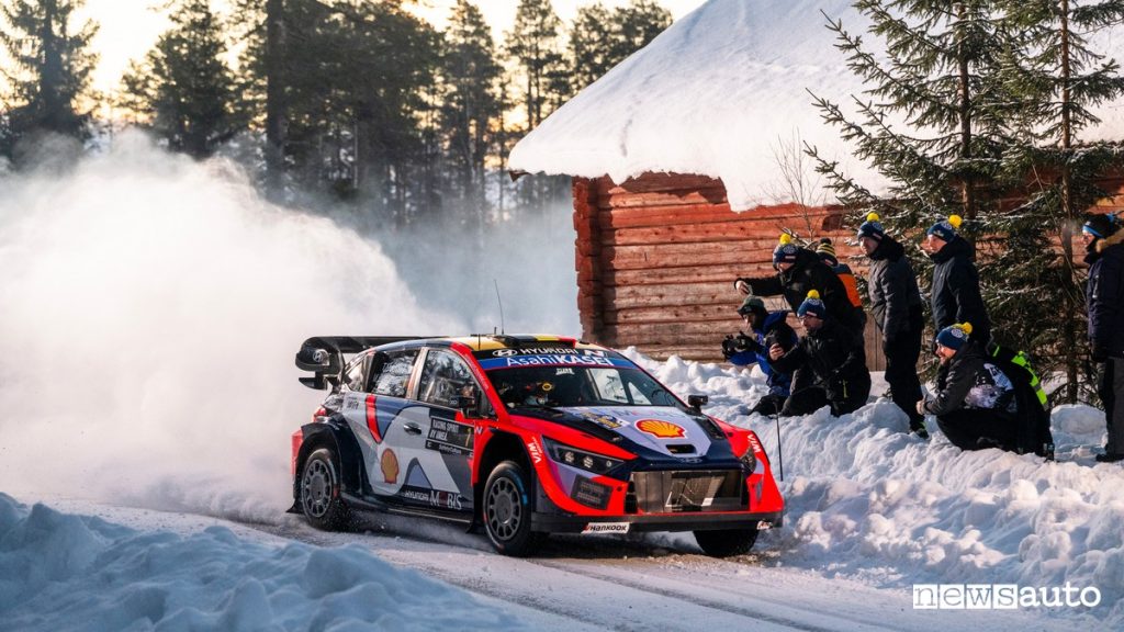 La su Hyundai i20NN Rally1 di Thierry Neuville al Rally di Svezia 2025, 