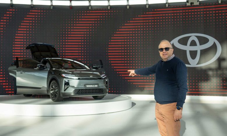 Giovanni Mancini con la Toyota C-HR+