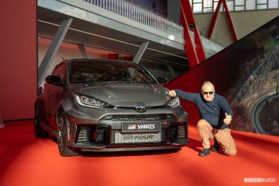 Giovanni Mancini con la Toyota GR Yaris