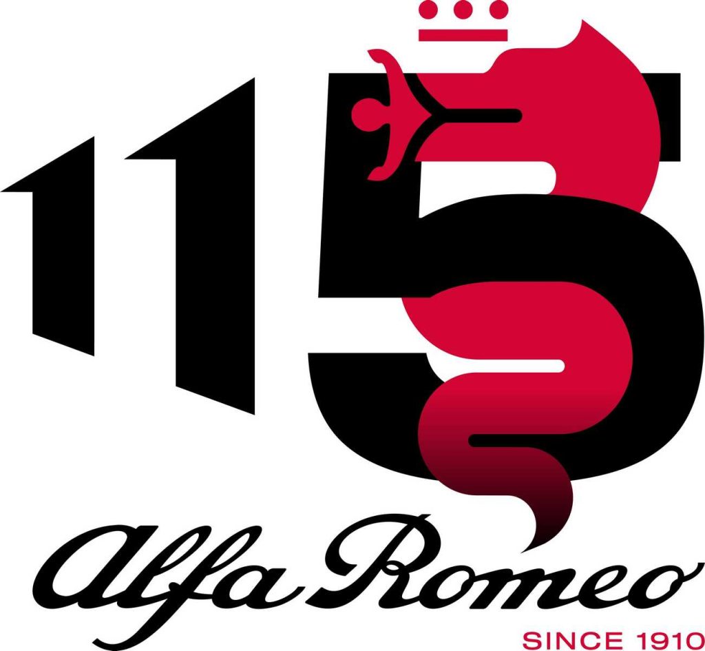 Logo celebrativo dei 115 anni di Alfa Romeo