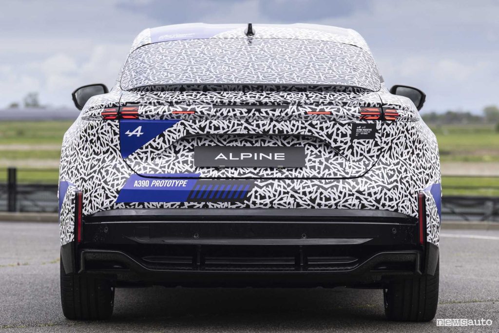 Alpine A390 prototipo posteriore