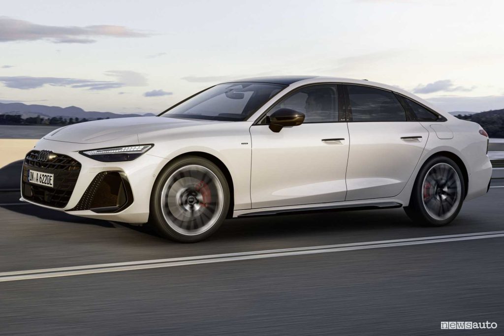 Audi A6 e-hybrid quattro su strada
