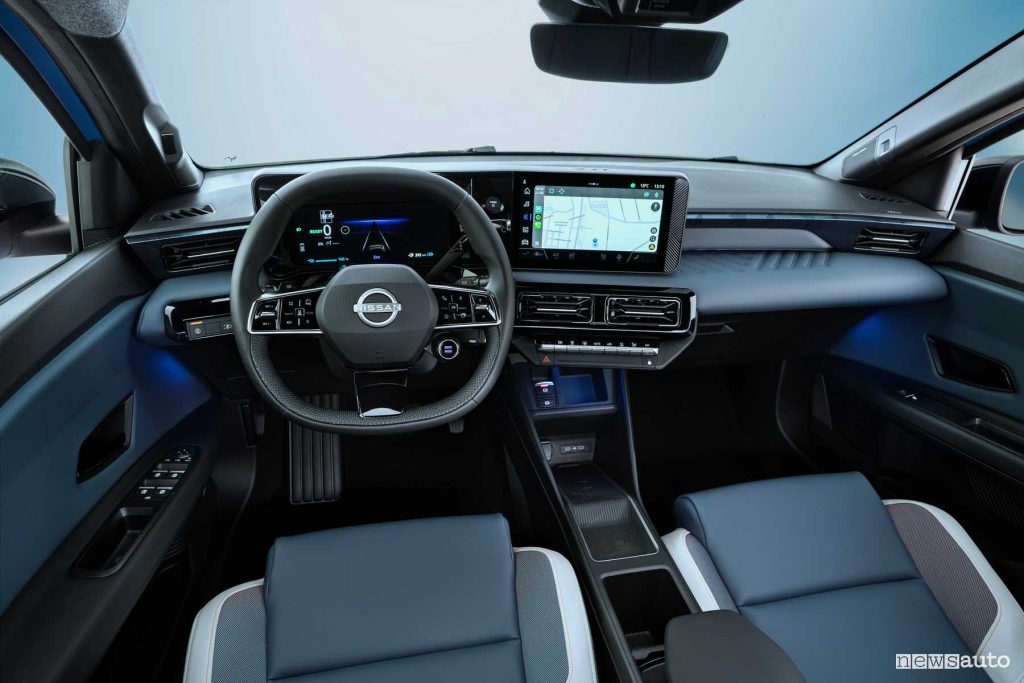 Nuova Nissan Micra EV plancia abitacolo