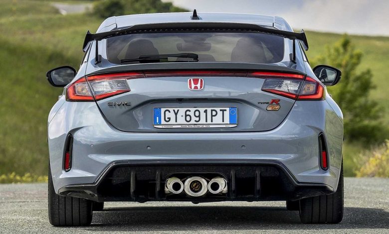Honda Civic Type R Best Lap triplo scarico posteriore