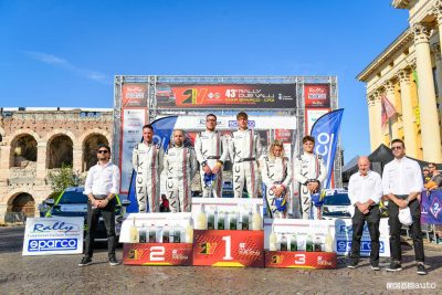 Podio Trofeo Lancia 2025 alla Targa Florio