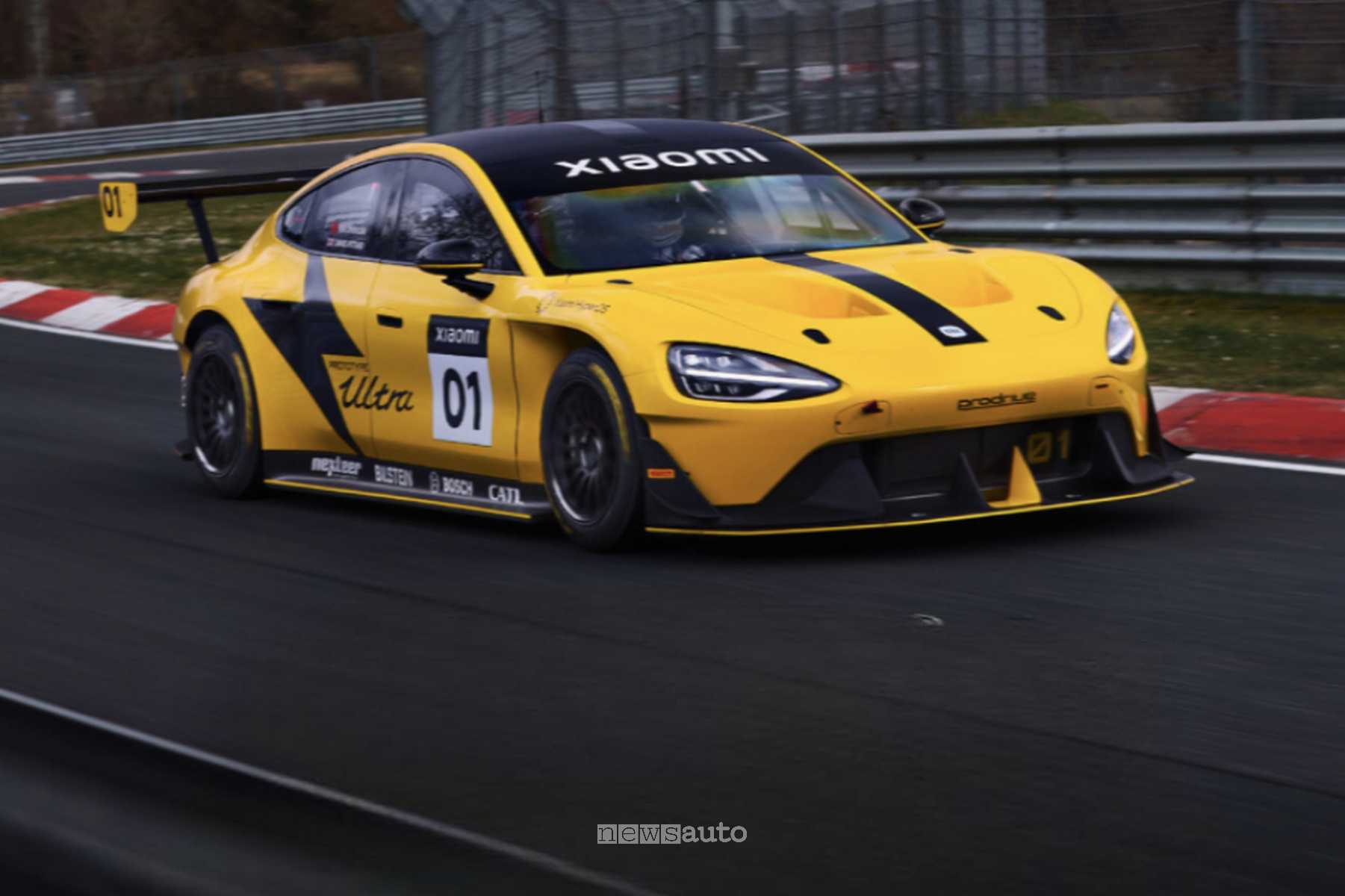 Xiaomi SU7 Nürburgring Edition, la supercar elettrica da record