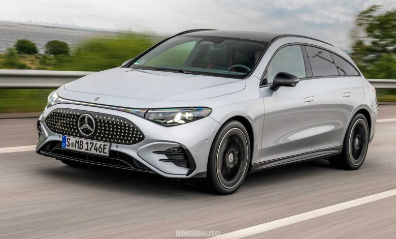 Mercedes CLA 250+ Shooting Brake su strada