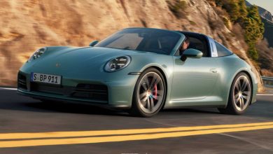 Porsche 911 Carrera 4S Targa su strada