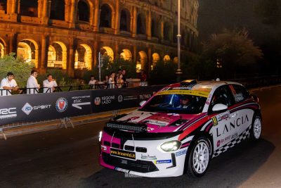 Trofeo Lancia 2025 al Rally di Roma Capitale sotto il Colosseo