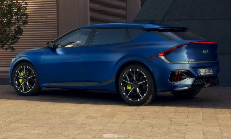 Nuova Kia EV6 GT posteriore 3/4