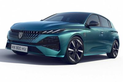 Nuova Peugeot E-308 anteriore 3/4