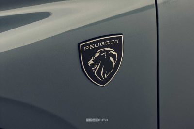 Nuova E-308 SW logo Peugeot
