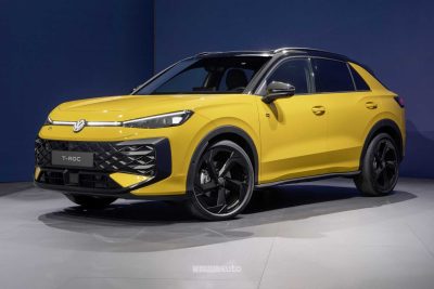 Nuova Volkswagen T-Roc R Line anteriore 3/4