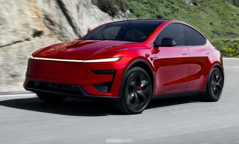 Nuova Tesla Model Y Performance su strada